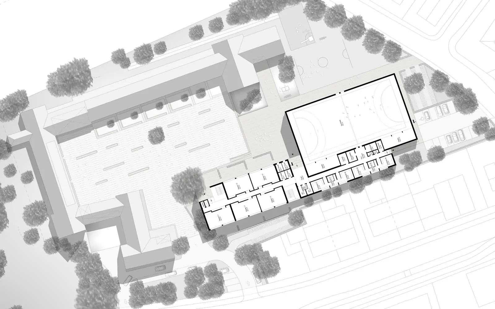 Wettbewerb_Peter-Wust_Schule_mit_Sporthalle_Muenster_Grundriss_Steinweg_Claus_Architekten